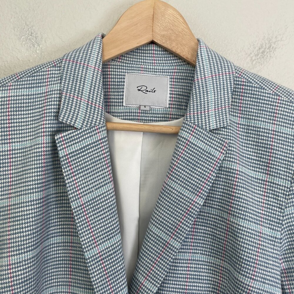 Rails Womens Small Nordic Check Double Breasted J… - image 12